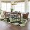 Plaid Runner Rug Green White Abstract Geometric 3x5 ft 6
