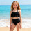 Bikini da bambina con spalline regolabili e volant a strati, 2 pezzi 1