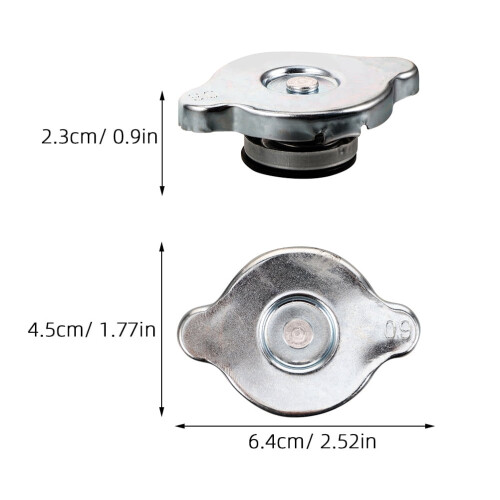 Auto-Wassertankdeckel Silber 2 Stück 1