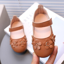 Kinderlederschuhe, weiche Sohle, atmungsaktiv, braun, Größe 12