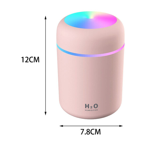Mini-ilmankostutin viileällä sumulla (310ml) yövalolla 2