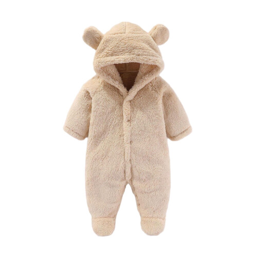 Varm vinterjumpsuit med hette til baby, 1 stk.