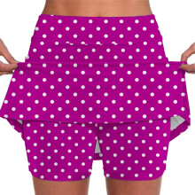 Gonna-pantalone sportiva da donna, fluida, con elastico in vita, pezzo unico