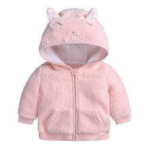 Baby Hooded Pullover Jacket for Newborns Pink 9-12 Months