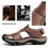 Men's leather sandals brown size 12 (45) 8