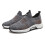 Herren-Sneaker aus Mesh mit verstecktem Absatz, Grau, Größe 4