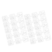 10PCS Car Creativity Don'T Touch Car Sticker Decals Funny Exterior Car Decals for Universal Car Window Accessories