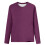 Damen-Langarmshirt aus Polyester, einfarbig, Rundhalsausschnitt 4