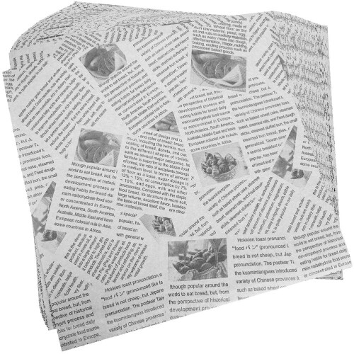 Wax Paper Sheets for Food Storage White 100 Pcs