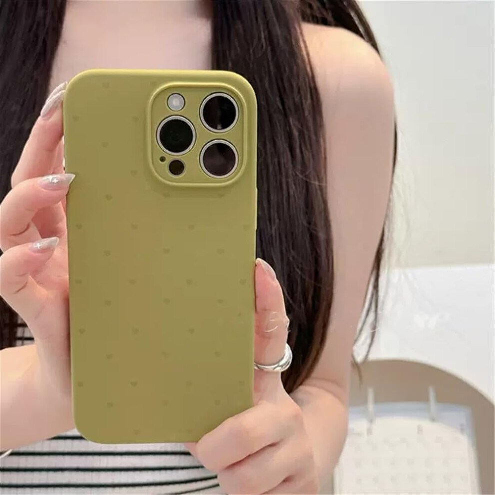 Love Heart Liquid Silicone Case For Iphone 15Â12 Pro Max White/Pink/Blue 9087558703677