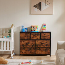 Fabric Storage Cabinet 7-Drawer Living Room Organizer