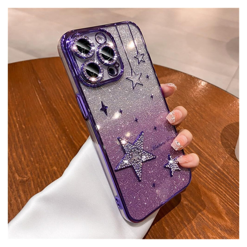 Rhinestone Star Glitter Phone Case For Iphone 9087558700515