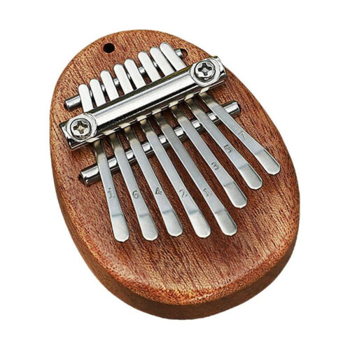 Wooden Thumb Harp 8-Note Water Droplet Shape 1