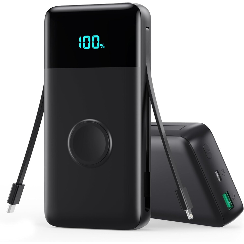 Portable Charger 40800Mah With Built-In Cable 25W Pd 9087558802493