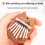 Thumb Harp Wood Crystal Heart 8-Note Mini 3