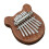 Thumb Harp Wood Crystal Heart 8-Note Mini 5