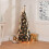 XEOVHV pre-lit Christmas tree 4 ft green silver with warm 4