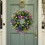 Autumn Teardrop Wreath with Pumpkins, Berries and Maple 7