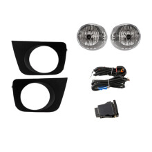 Car Front Fog Light Assembly Fog Light Fame with Wires Harness for 4 Runner Hilux 2005-2009