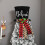 Christmas Tree Topper Fabric Top Hat Red Black Buffalo Plaid 3