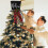 Christmas Tree Topper Fabric Top Hat Red Black Buffalo Plaid 4
