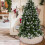 Jupe de sapin de Noël blanche longue (60 pouces) 2