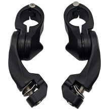 Motorcycle 32mm 1-1/4" Footpegs Connnector Bracket Engine Guard for Series Racer Motorcycle Parts Black