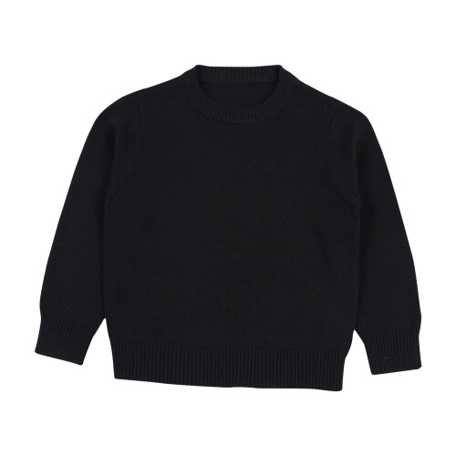 Babytrui, effen kleur, gebreide pullover, zwart, 4 jaar 1