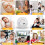 Mini Rechargeable Cube Timer with 2 Alarm Modes and 11 7
