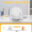Mini Rechargeable Cube Timer with 2 Alarm Modes and 11 6