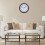 Silent Round Wall Clock 8 Inch Battery Powered Black 6