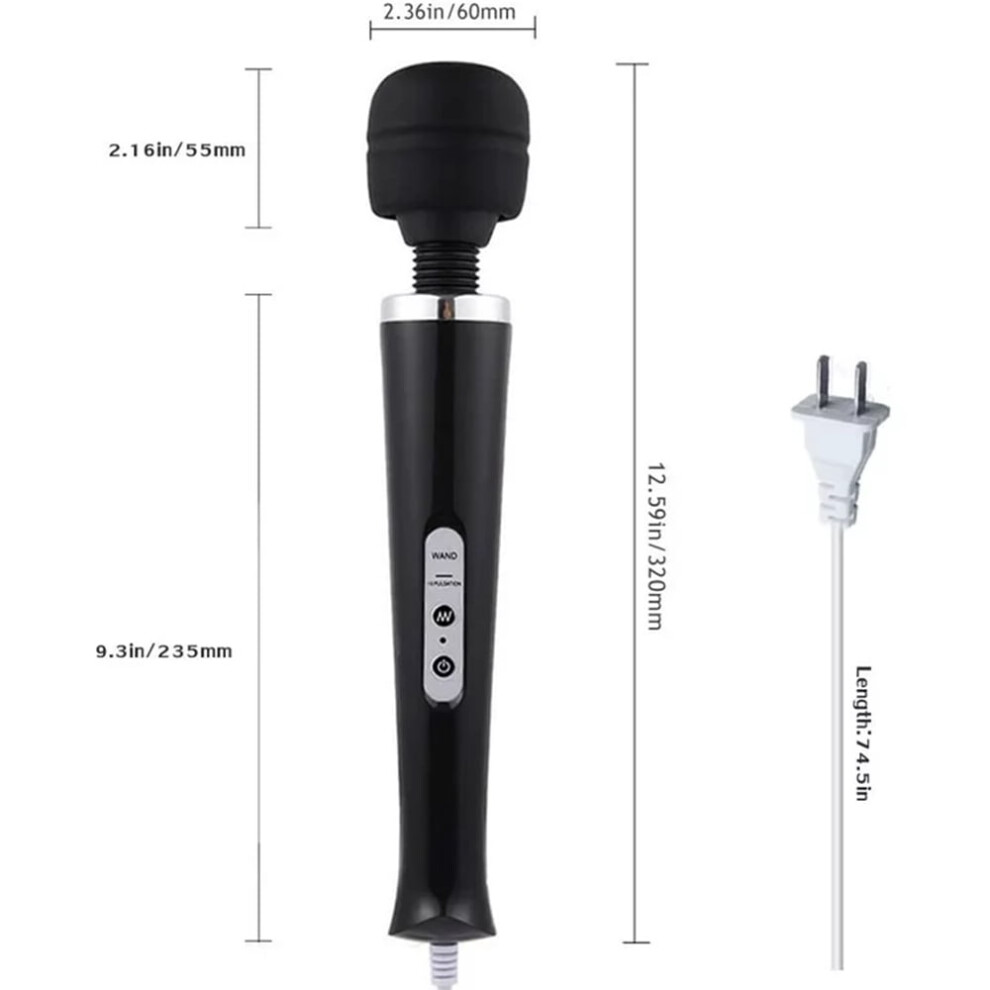 GIXUSIL personal massager black 10 vibration modes