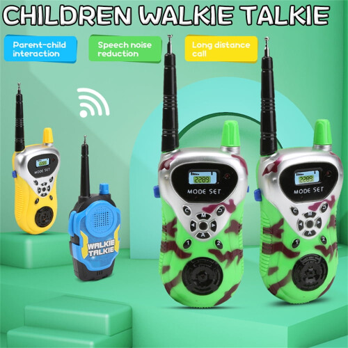 Walkie-talkies för barn, utomhusleksaker, 2-pack 1