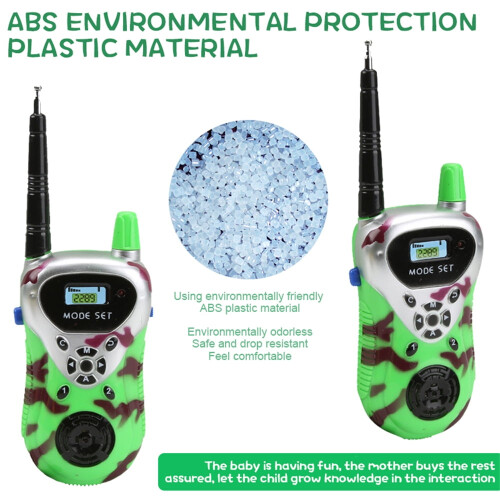 Walkie-talkies för barn, utomhusleksaker, 2-pack 2