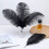 Black Ostrich Feathers Pack 20 pcs 8-10 inch for Home 5