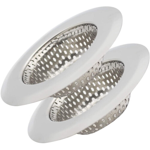 Roofei Stainless Steel Sink Strainer Drain Plug 2 Pack 1.57 2