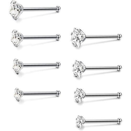 Μύτη από ανοξείδωτο ατσάλι 20g 1.5mm-3mm 1