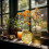FELTREE kalebassformad pumpalampa i glas Halloweendekoration 3