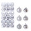 Christmas Tree Ball Ornaments Shatterproof Black 36 pcs 3 cm 5