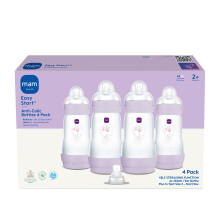 MAM Easy Start AntiColic Baby Bottles 4 Pack 4X 260ml SelfSterilisin