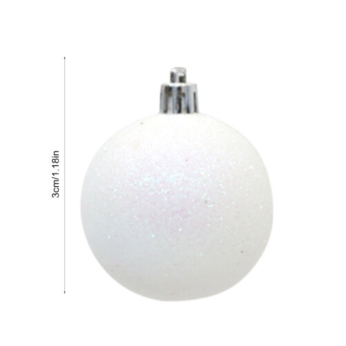Christmas Tree Ball Ornaments Red Gold 30mm 24-Pack 2
