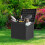 Dextrus deck box waterproof resin rattan 32 gal black 4