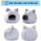 Cat Cave Bed with Removable Pillow for Small to Medium Cats 2