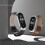 Leather Strap for Xiaomi Mi Band 3-6 Brown Silver 4