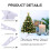 Metal Christmas Tree Stand 15cm Folding Base 3