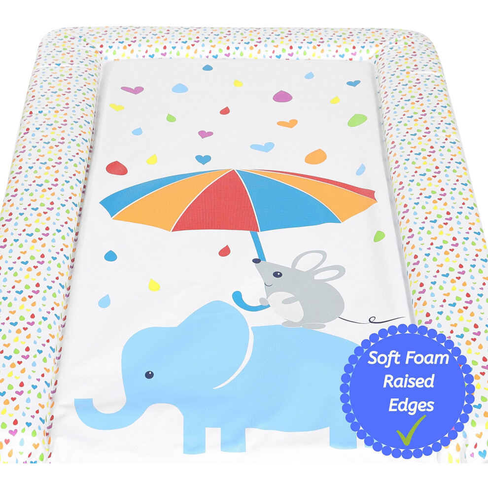 Babycurls Baby Changing Mat With Raised Foam Edges Wipe Clean Waterpr