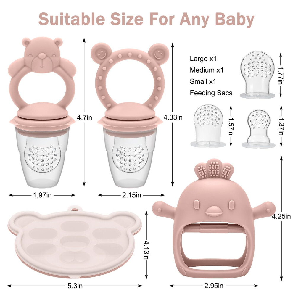Cldy Baby Fruit Food Feeder Includes Silicone Breast Milk Popsicle Fre