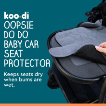 KooDi Oopsie Do Do Baby Car Seat Protector Pushchair Liner Rain Clou