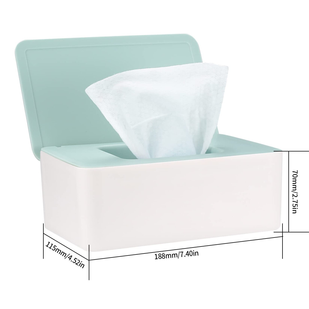 Xiangjunly Green Wet Wipes Storage Box With Lid Â Dispenser Holder For Toilet Tis