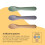 Vital Baby Silicone Spoons, 3 Pack | Shallow Spoon Tips, Easy-Grip 2